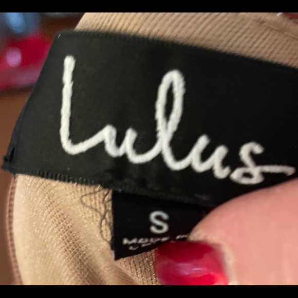 Lulu’s Gold Mini-Dress Women’s Small - Picture 5 of 6